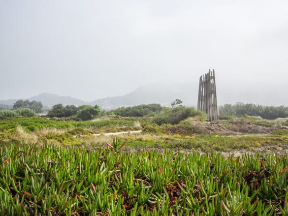 Aussichtsturm in Moldes am Jakobsweg Portugal