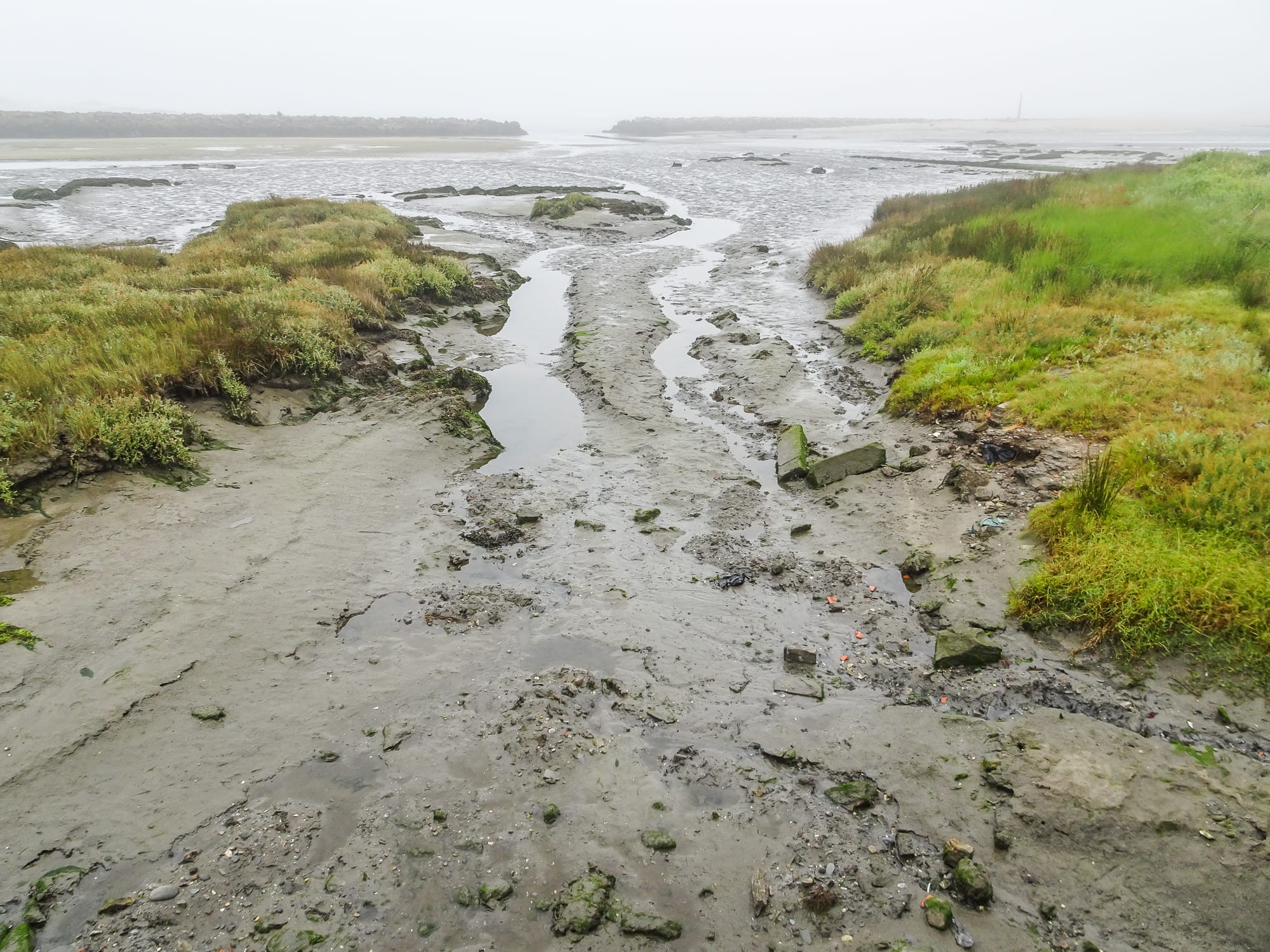 Flussufer Cávado in Esposende am Jakobsweg Portugal