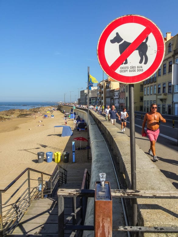 Promenade in Foz am Jakobsweg Portugal
