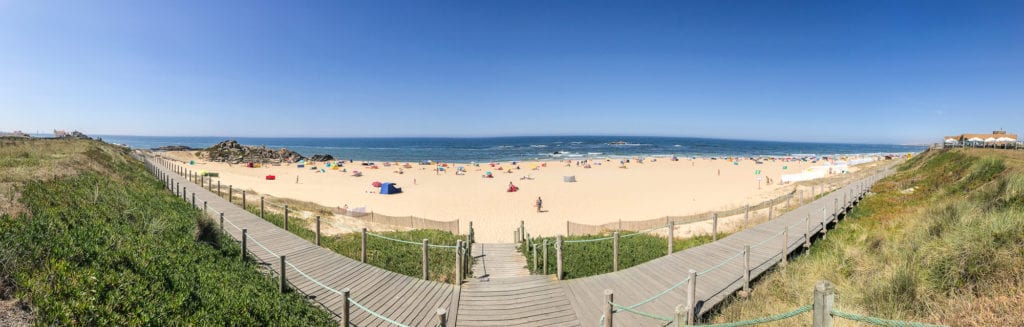 Strandabschnitt zwischen Porto und Lavra 