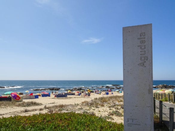 Strand in Agudela am Jakobsweg Portugal