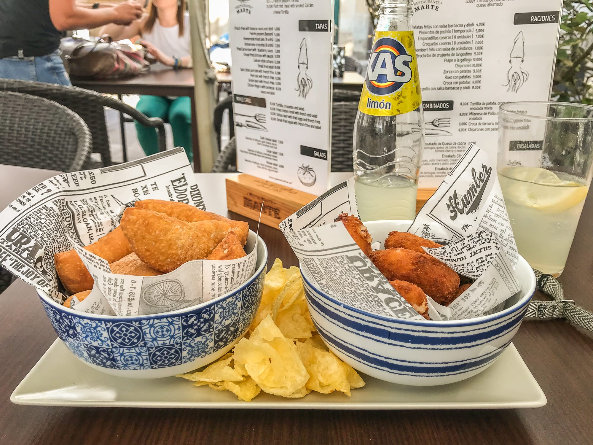 Tapas Abendessen in Santiago de Compostela