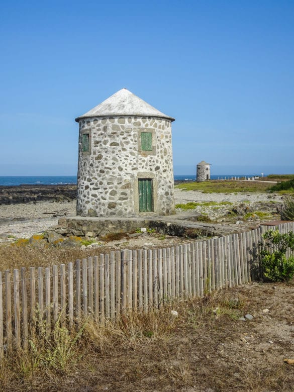 Windmühle Moínho da Areosa am Jakobsweg Portugal