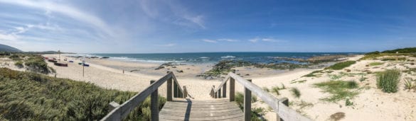 Panorama Praia de Afife am Jakobsweg Portugal