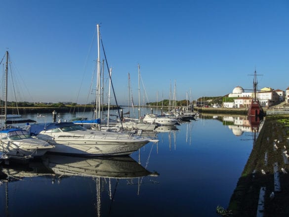 Hafen in Vila do Conde am Jakobsweg Portugal